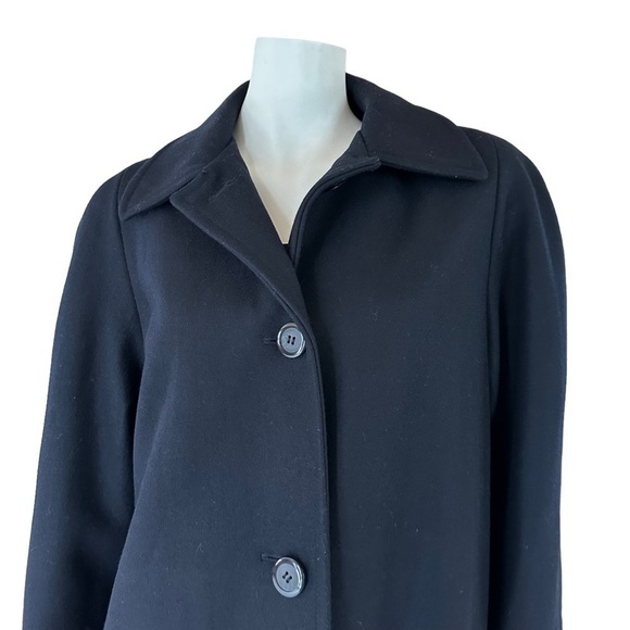 Stunning Oversized Relaxed Wool Overcoat Coat Deep Navy - Picture 5 of 13